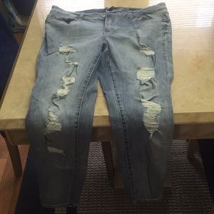 Forever21 plus size skinny jeans
